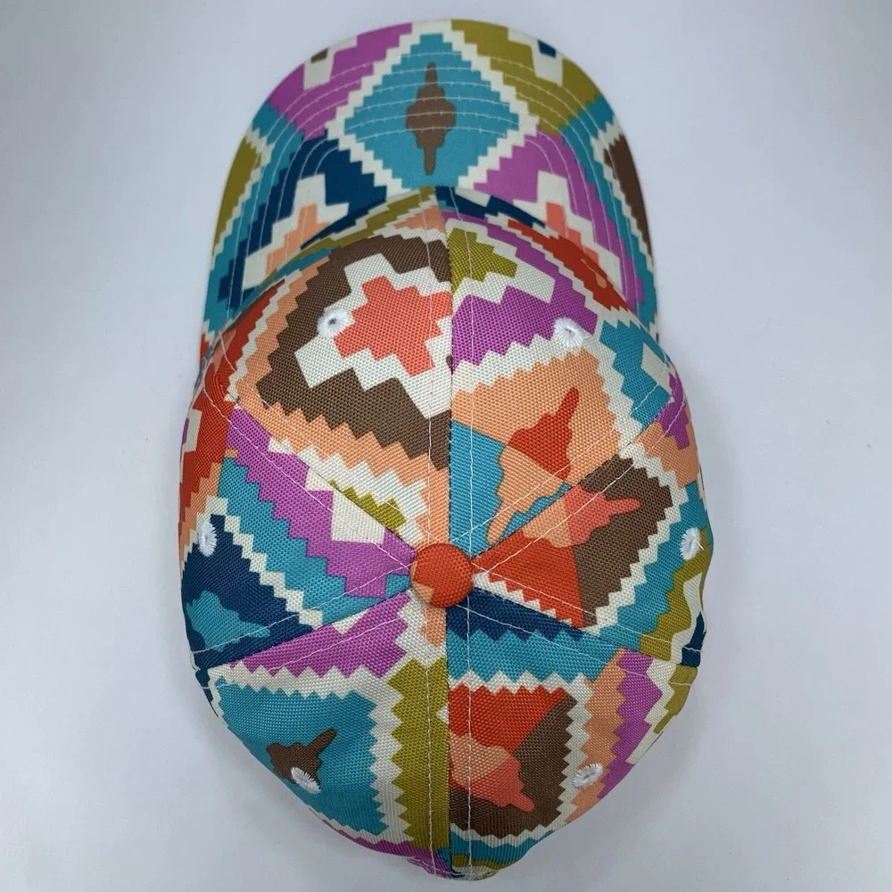 Vera Bradley Hacienda Diamonds Hat Lighten Up Stretch Fit Baseball Cap